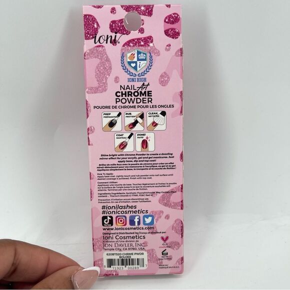 Ioni Boujee Pink Nail Art Chrome Powder Dip Pigment Multi-Chrome Effect - Picture 5 of 7